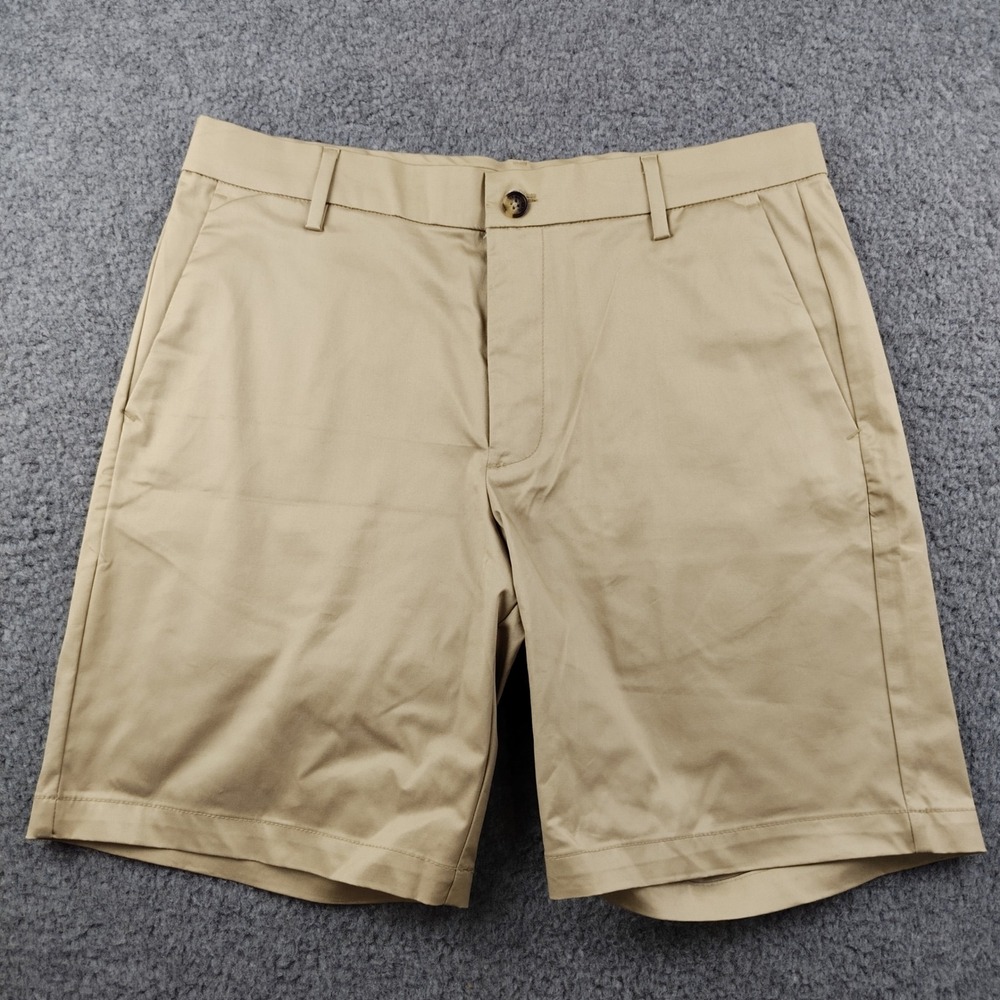 Banana Republic Cotton Shorts Mens 34 Chino Khaki Tan EUC